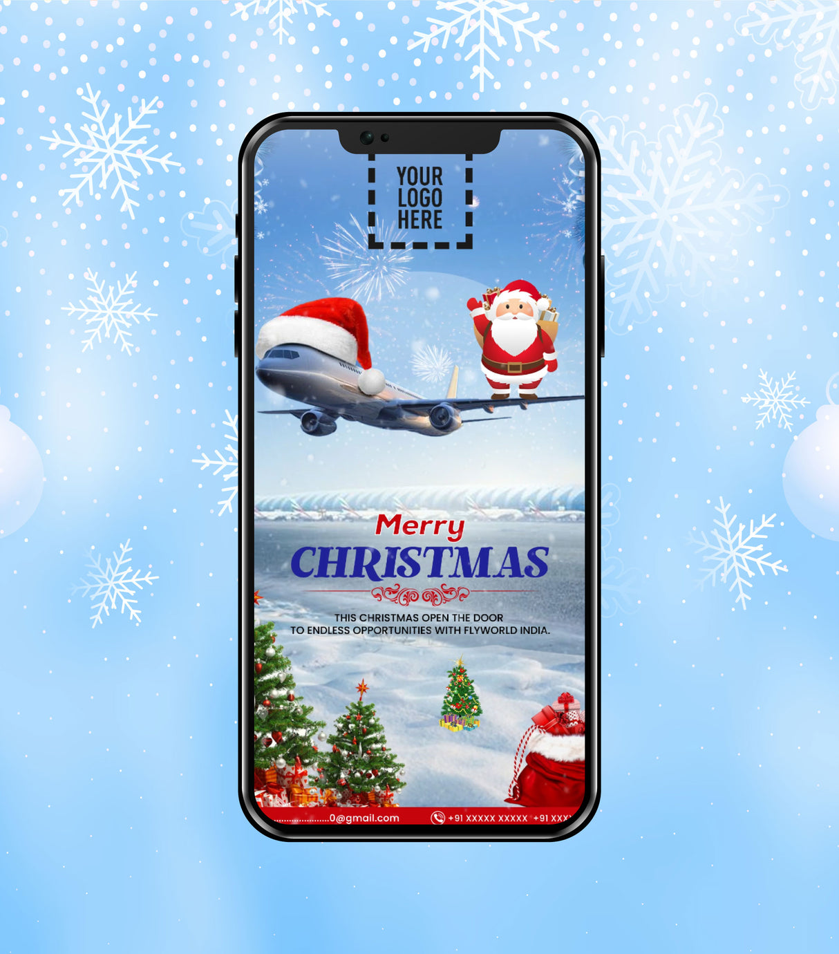 Christmas Motion Graphic for IELTS Immigration Services | Festive Wishes Video | FW-1003 - VideoGiri