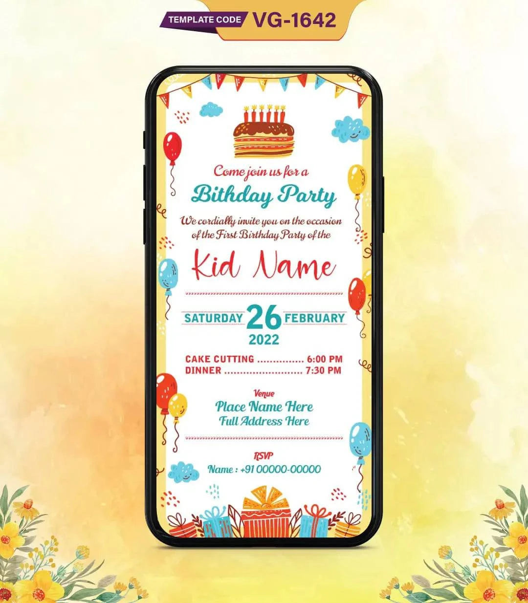 First Birthday Invitation