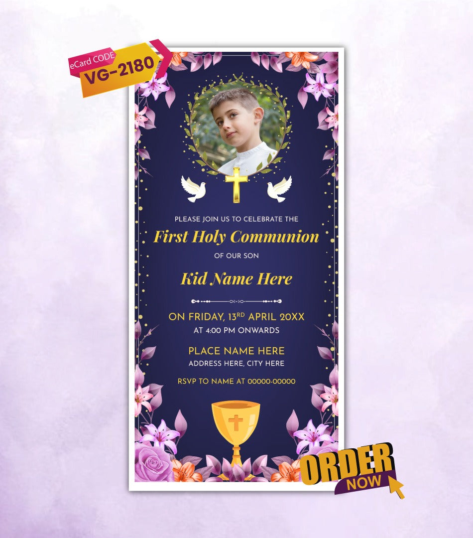 First Holy Communion Invitation