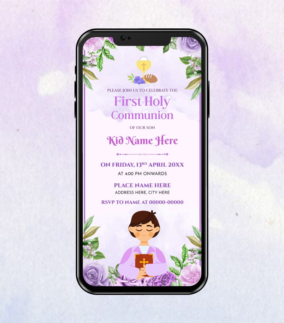 First Holy Communion Invitation