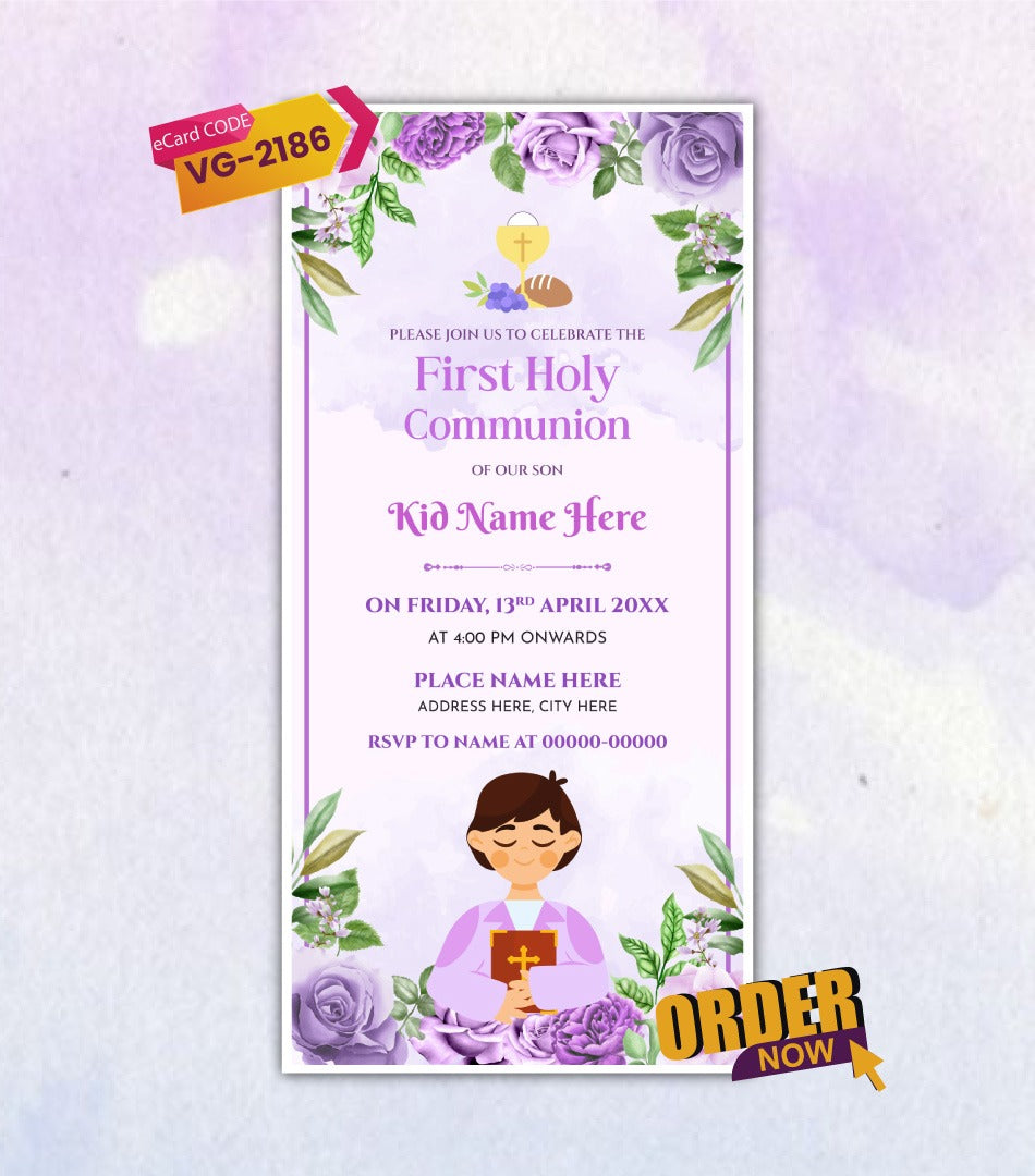 First Holy Communion Invitation
