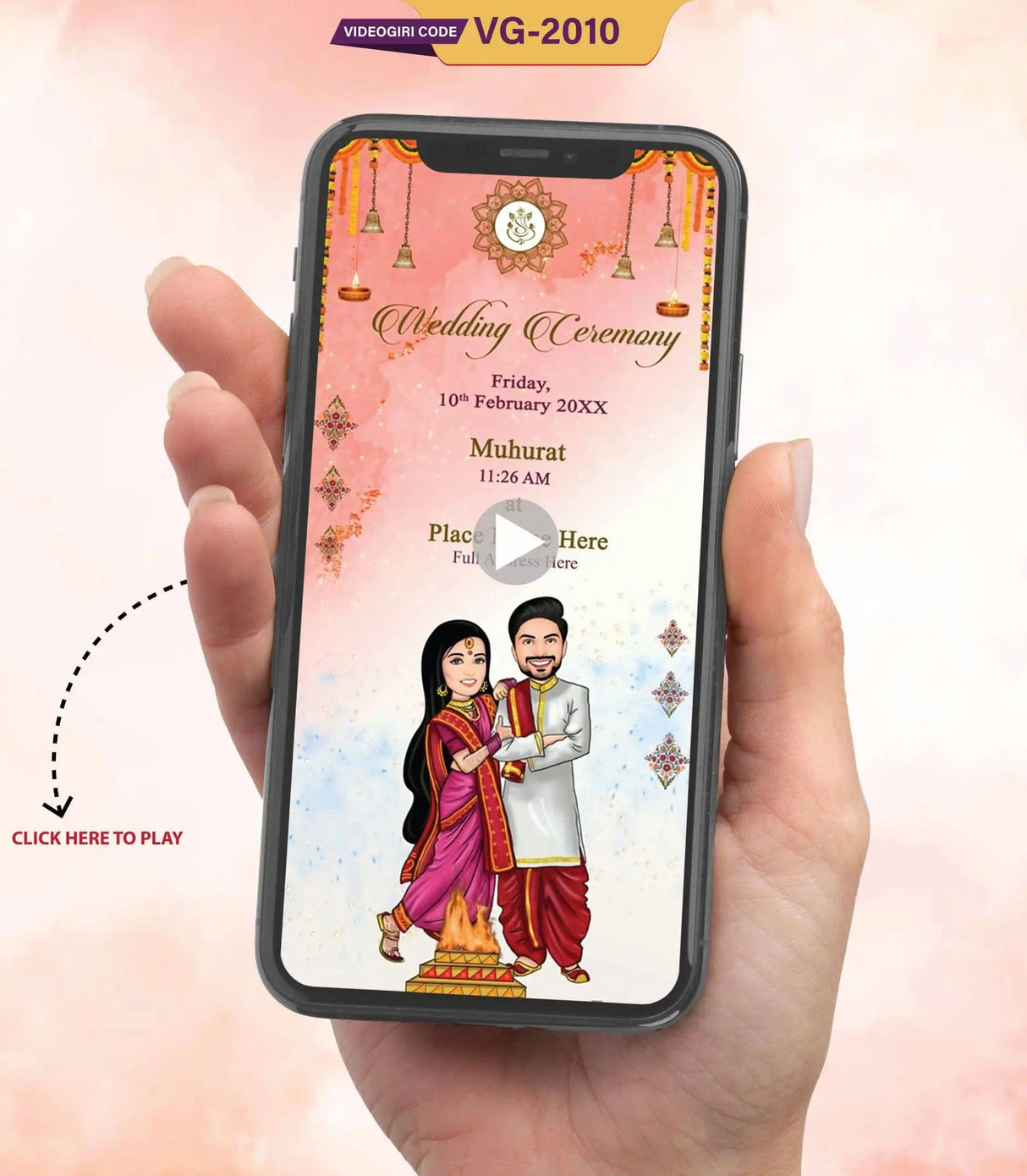 Floral Wedding Invitation Card Video