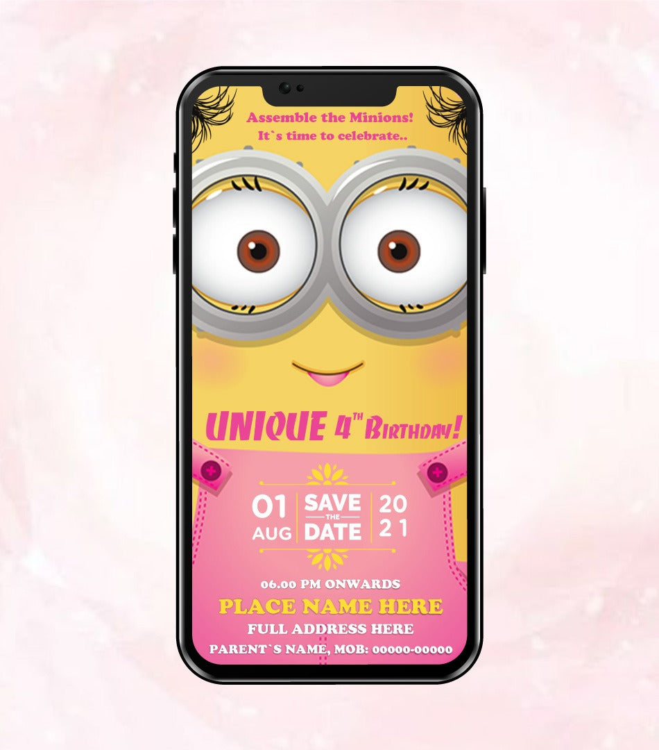 Funny Minions Invitation Template
