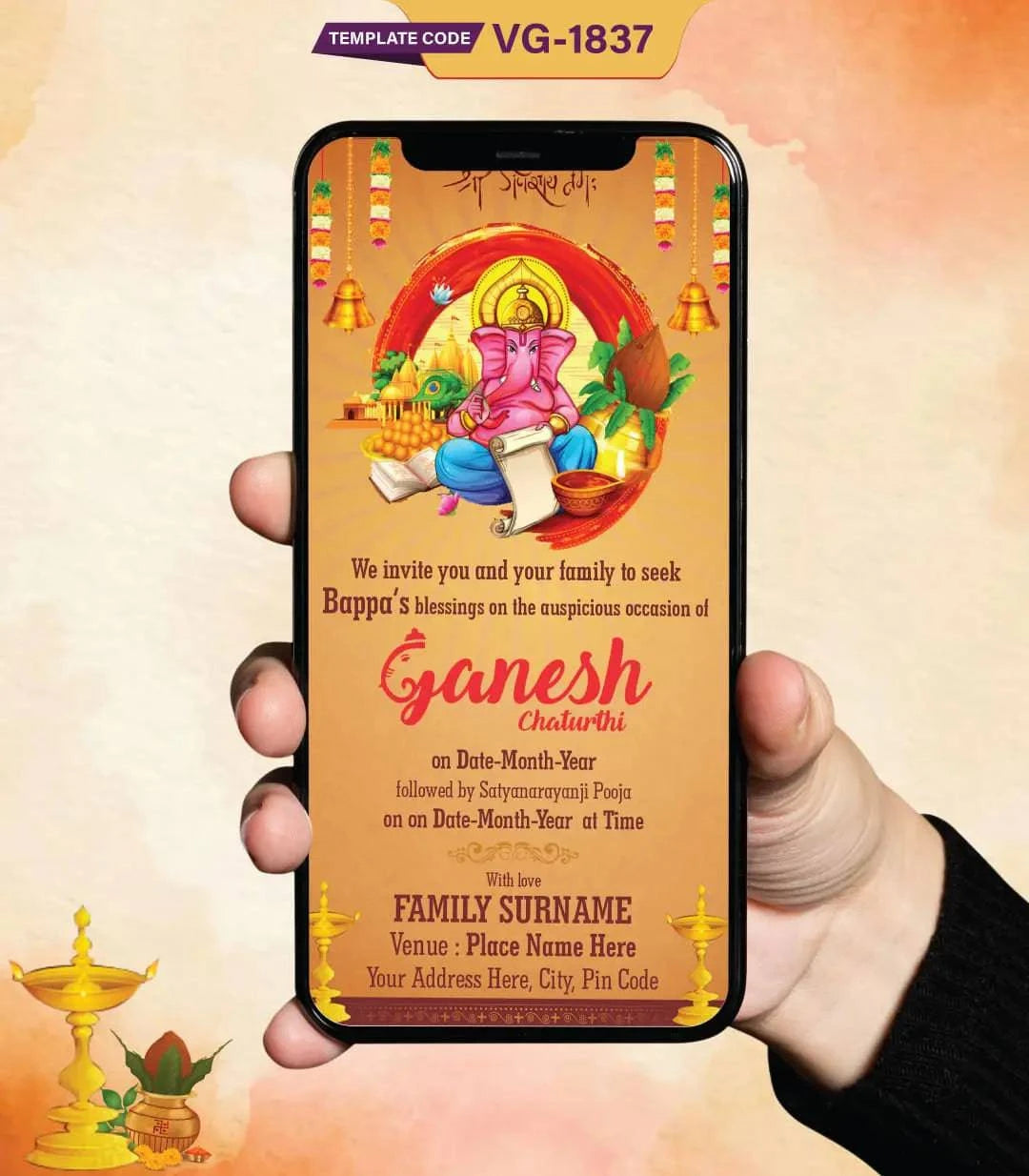 Ganesh Chaturthi Invitation