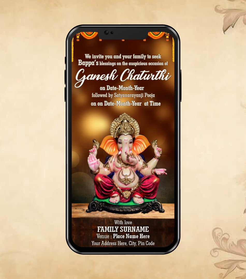 Ganesh Chaturthi Digital Invitation