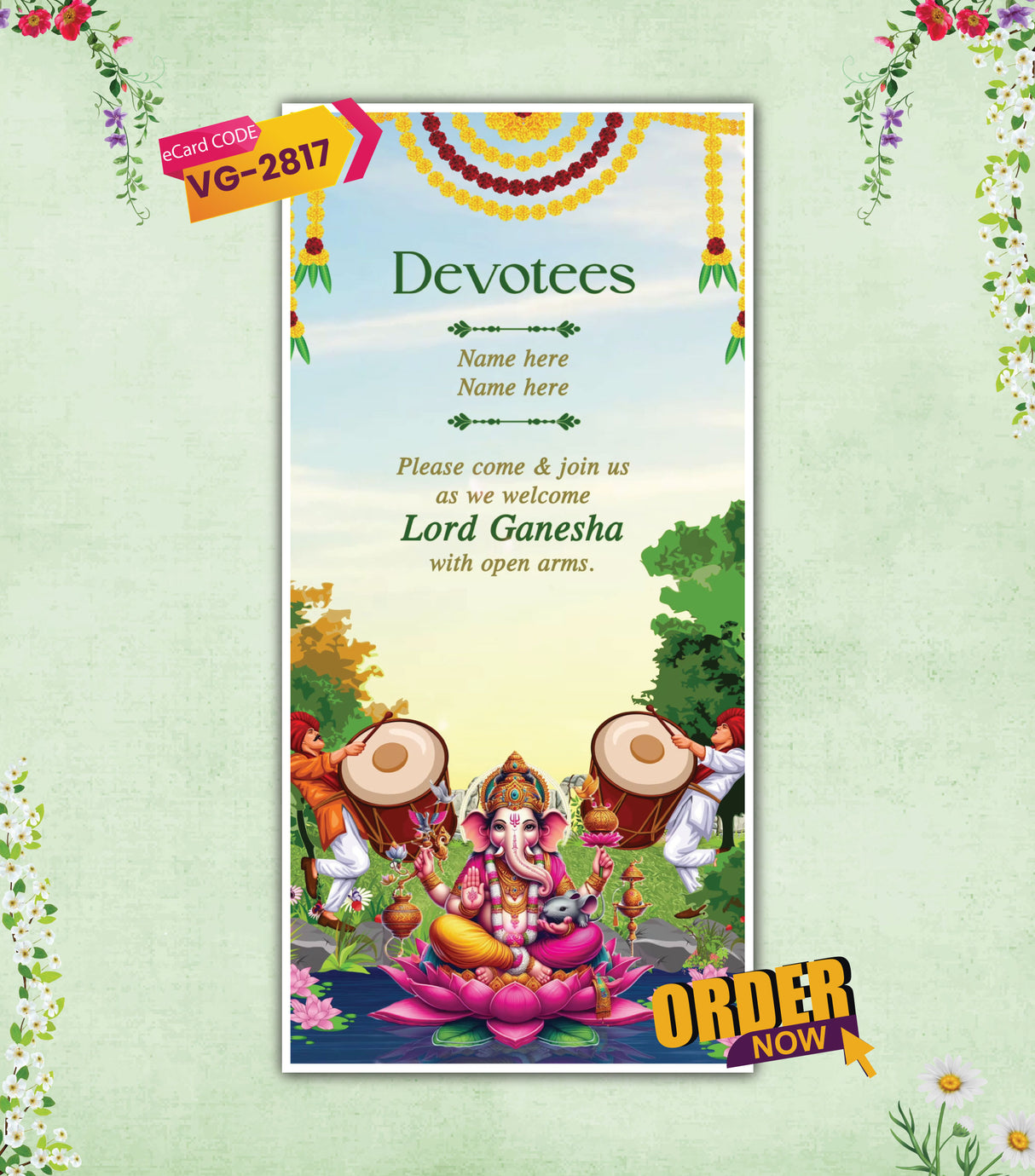 Ganesh Sthapana & Visarjan Video Invitation