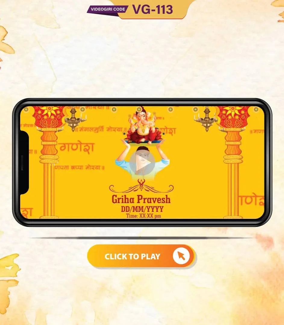 Ganpati Pooja Invitation Video