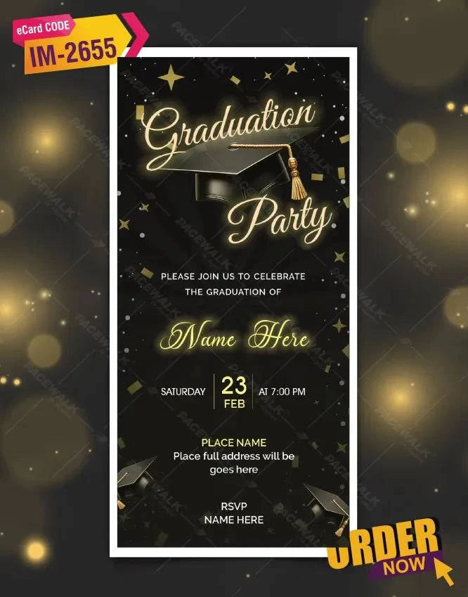 Graduation Party Invitation Card