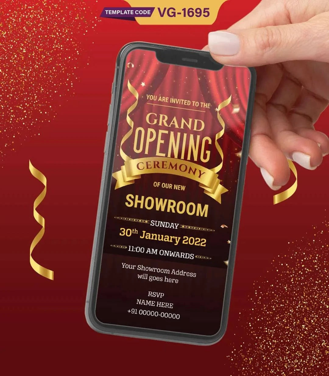 Grand Opening Ceremony Invitation Card