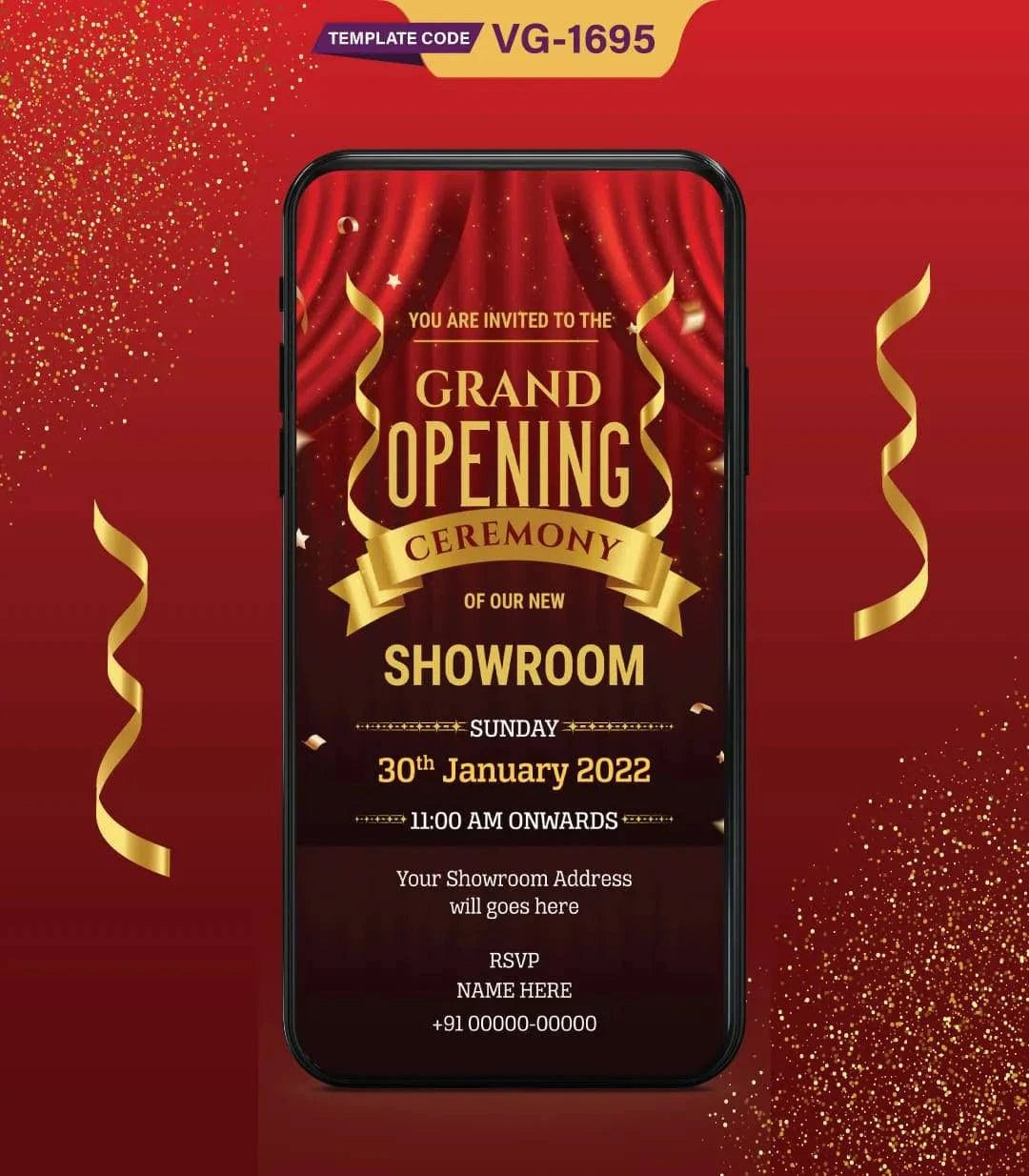 Grand Opening Ceremony Invitation Card