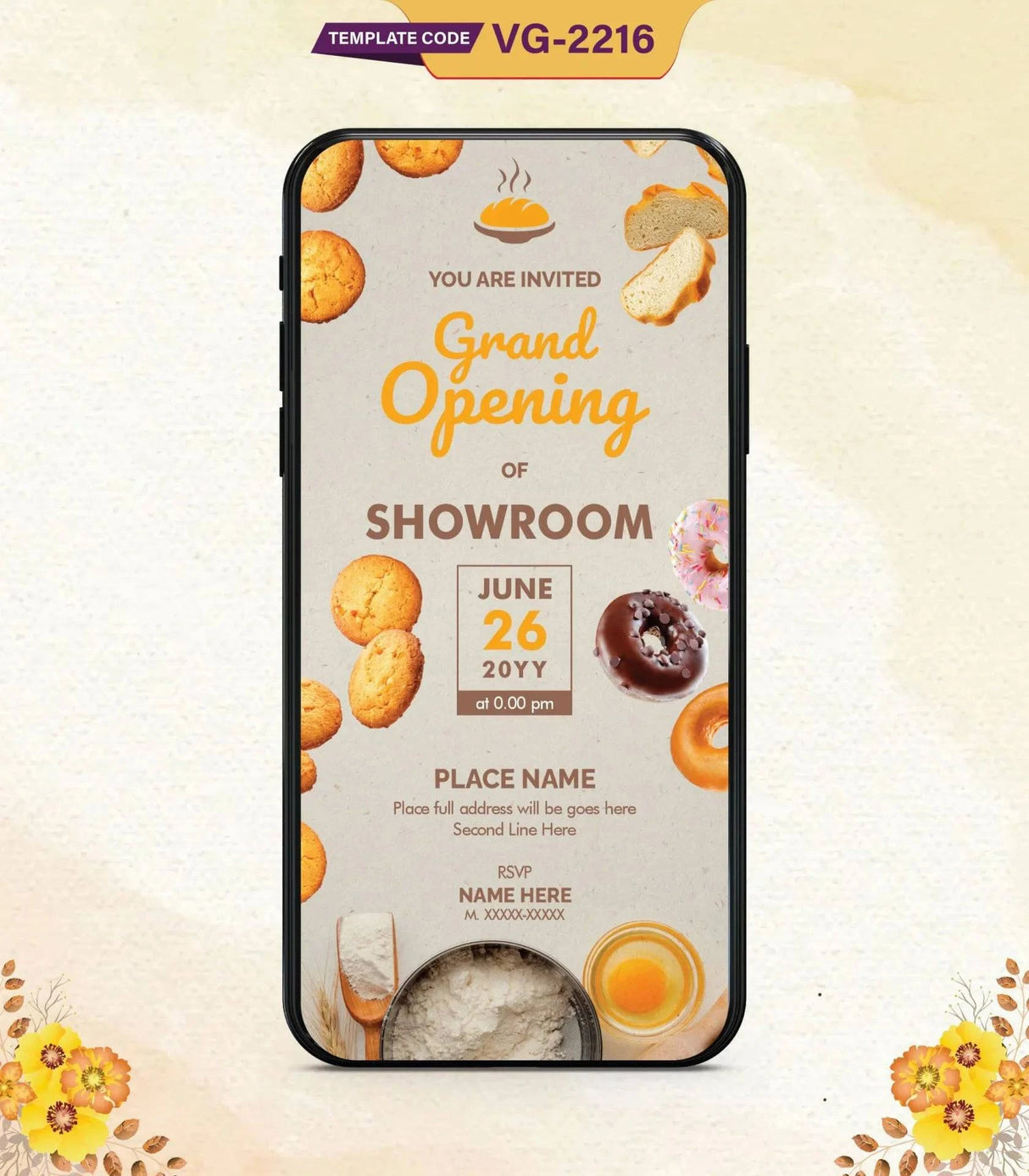 Grand Opening Invitation for Cake Shop