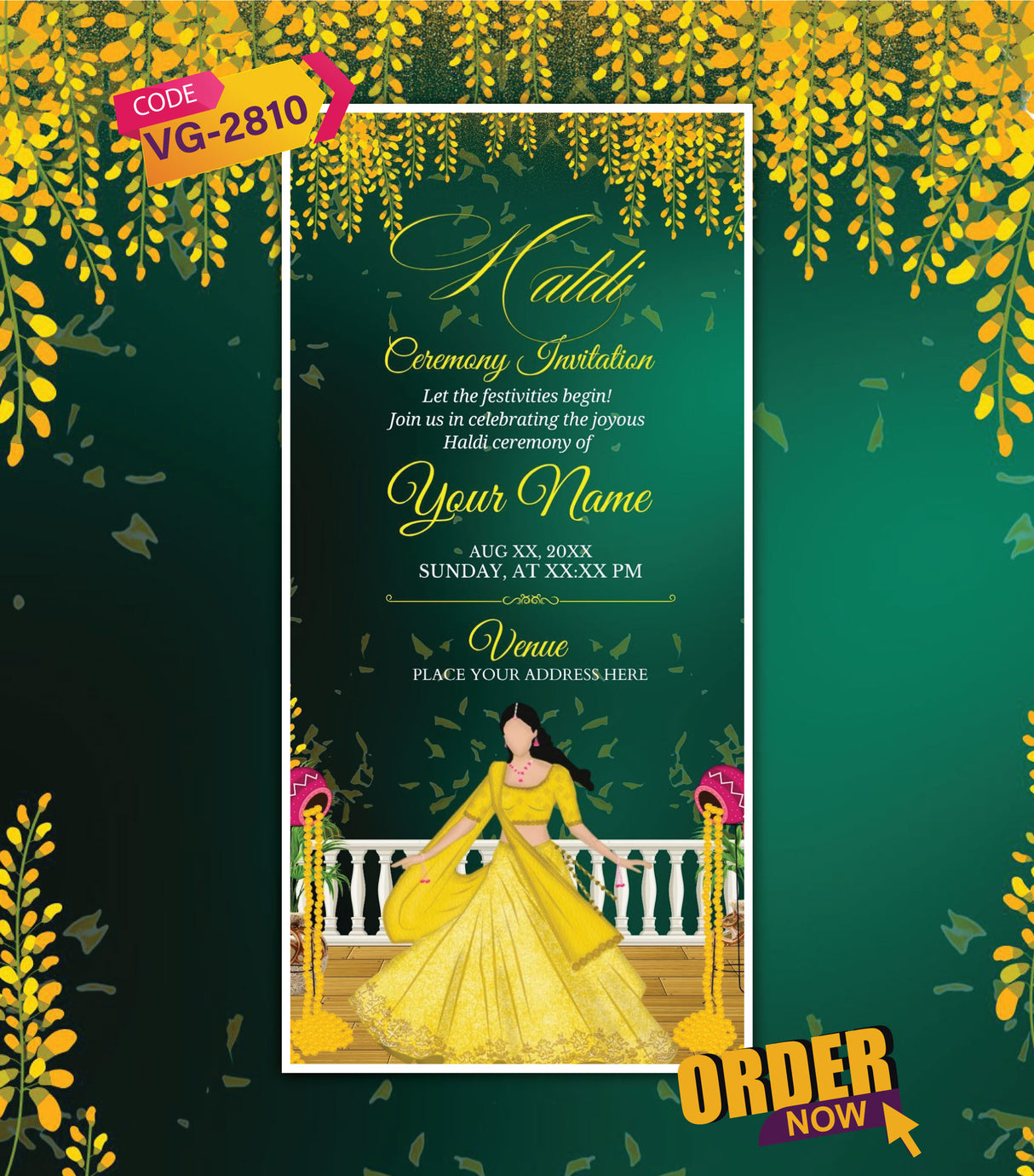 Haldi Ceremony Invitation Card