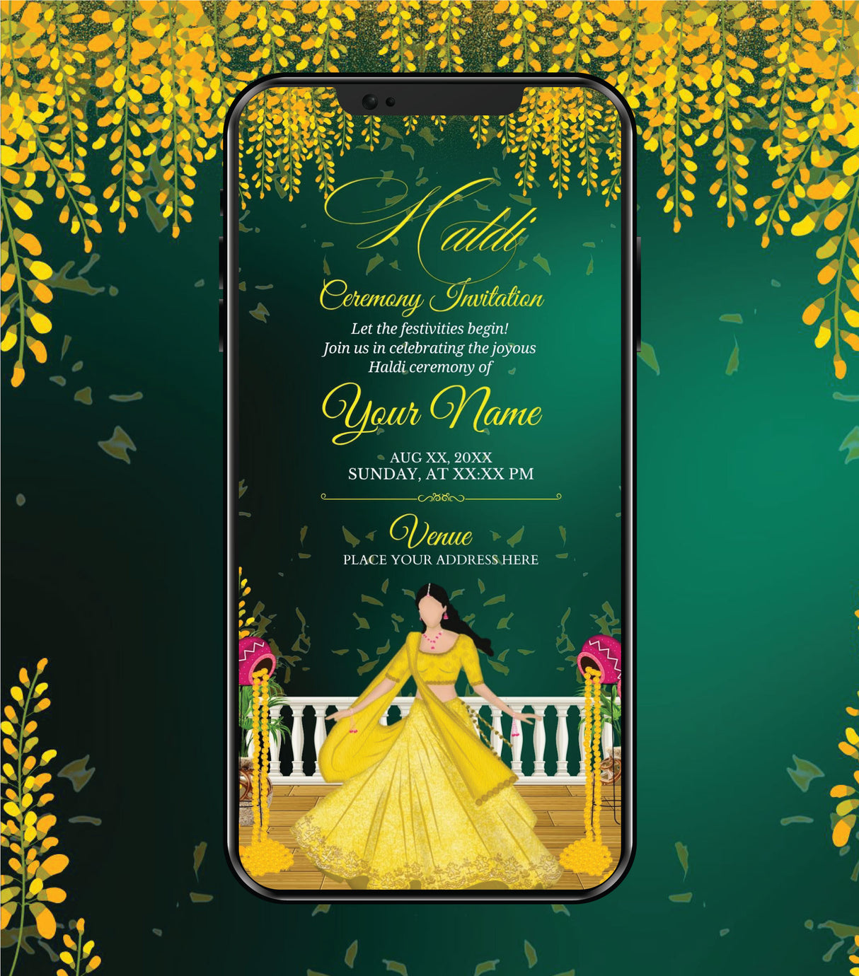 Haldi Ceremony Invitation Card