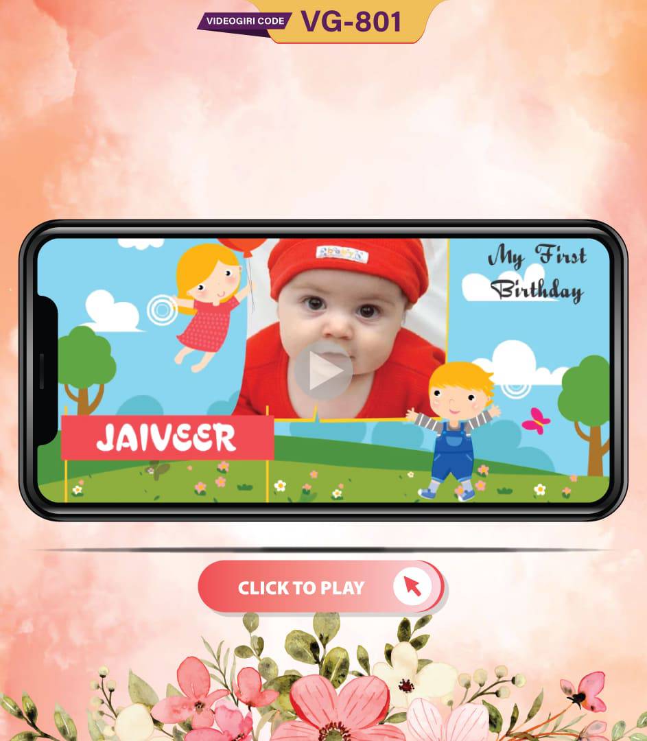 Happy birthday Party Invitation Video