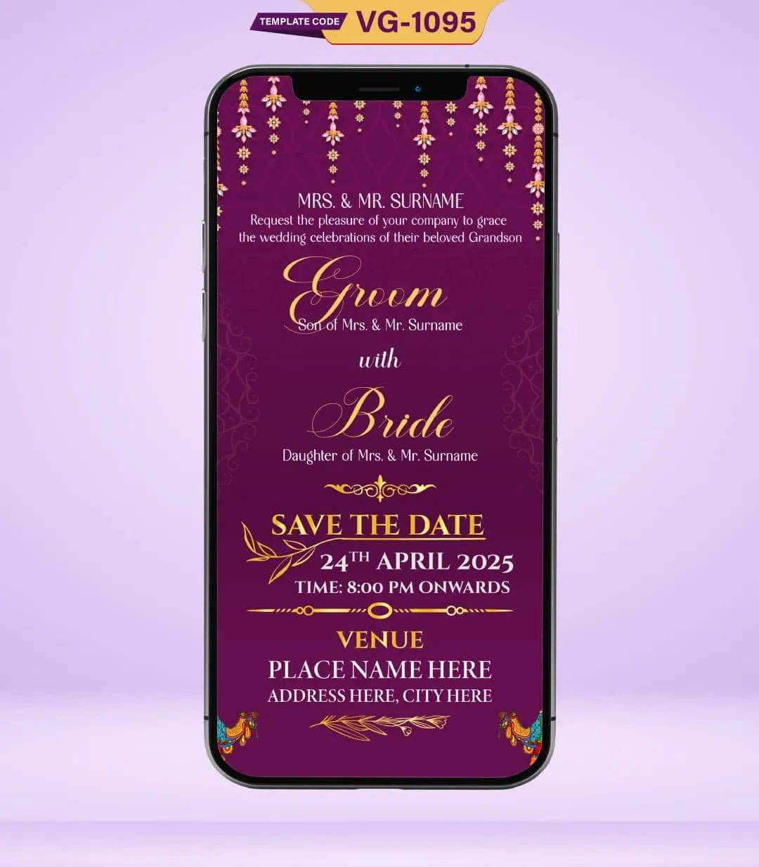 Hindu Wedding Invitation Card