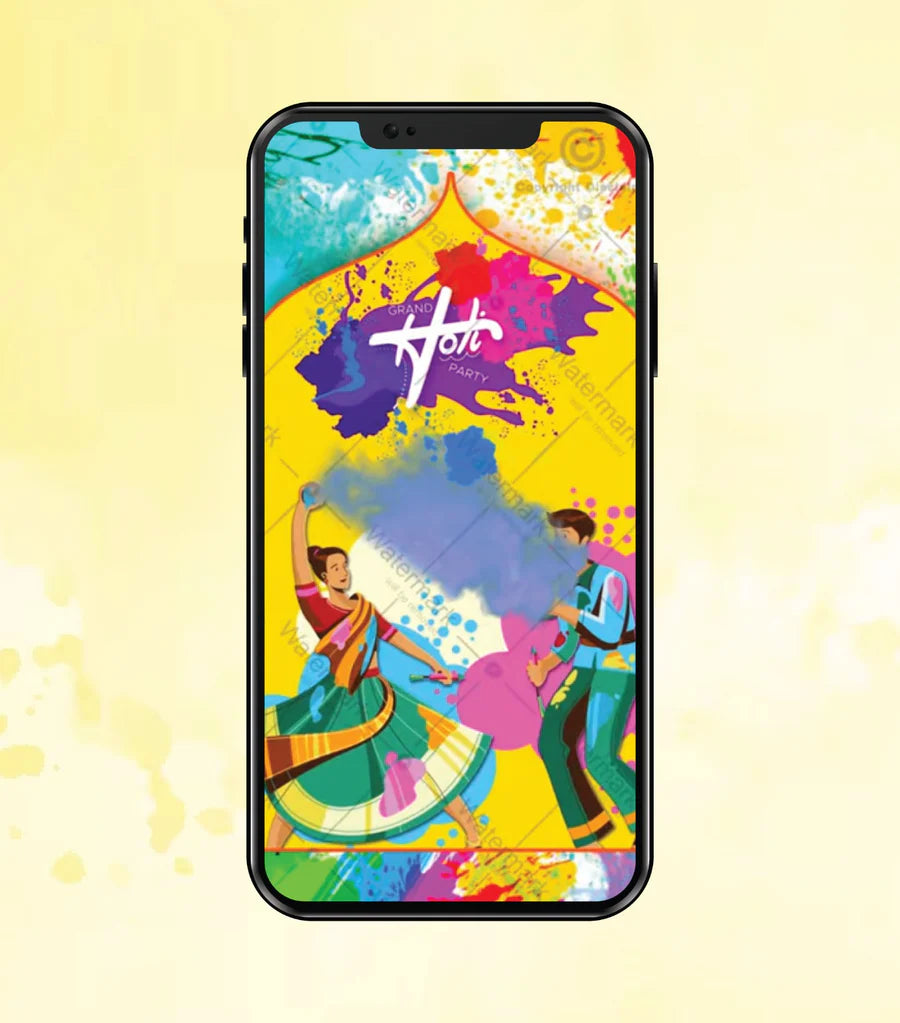 Holi Party Invitation Video