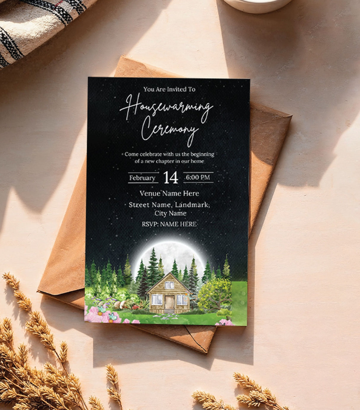 Housewarming Ceremony Card