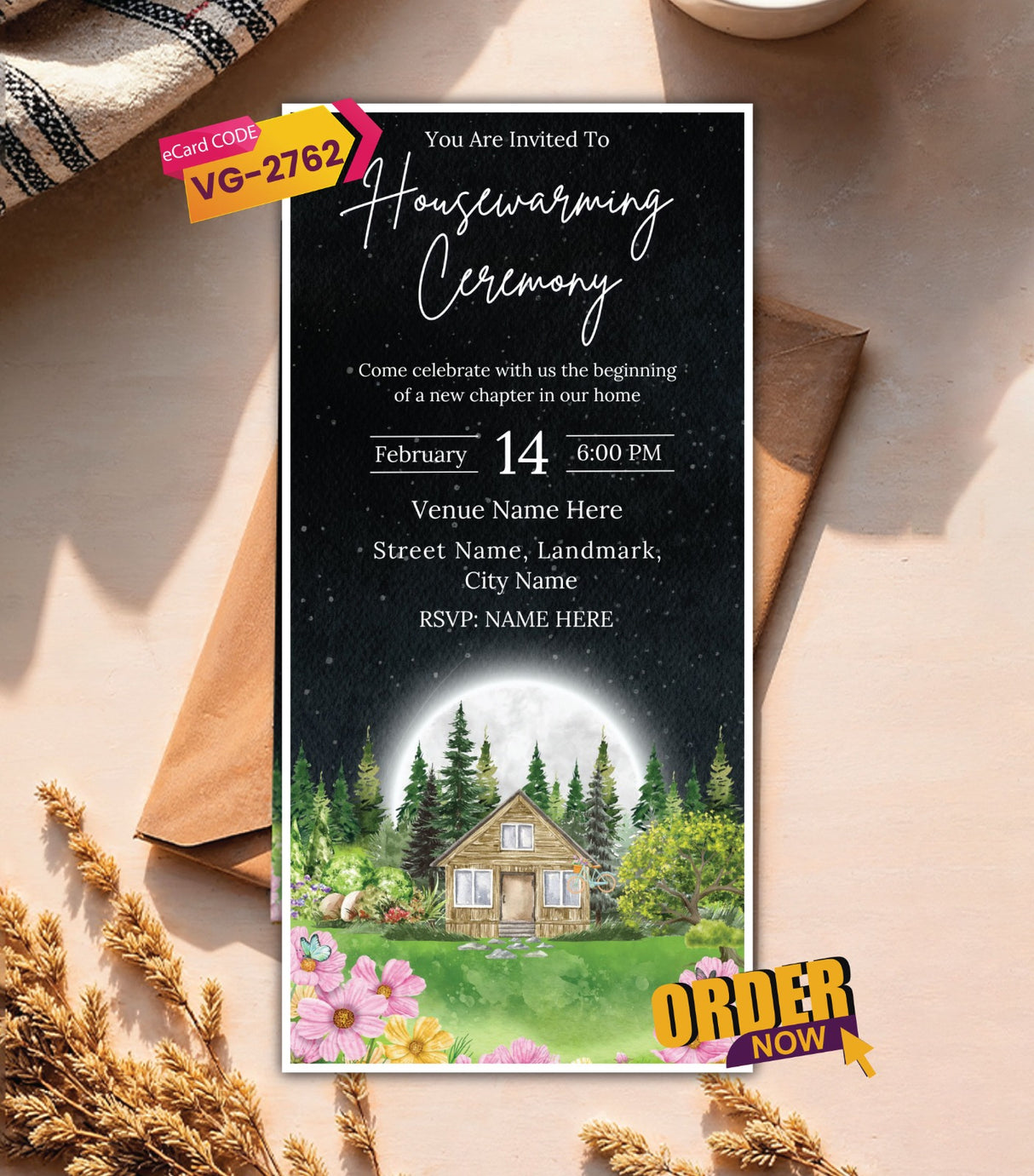 Housewarming Ceremony Card