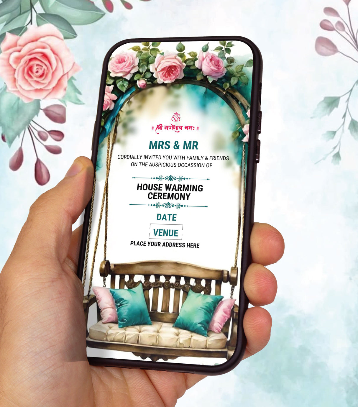 Housewarming Ceremony Invitation Card