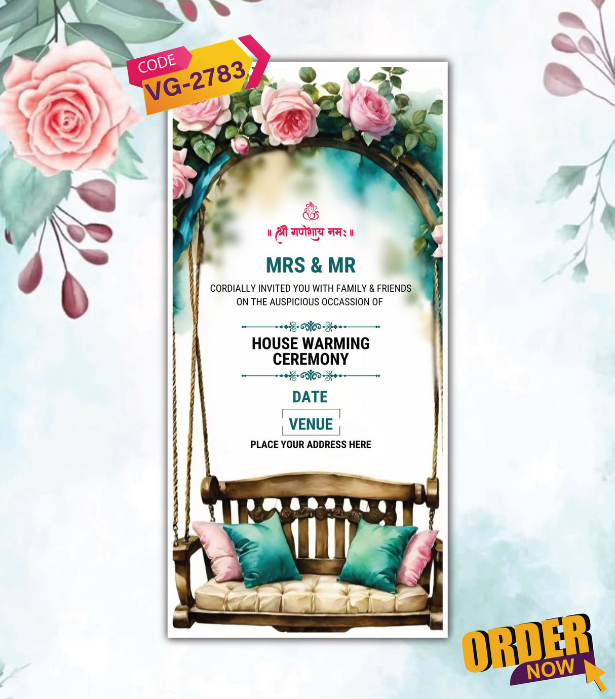 Housewarming Ceremony Invitation Card