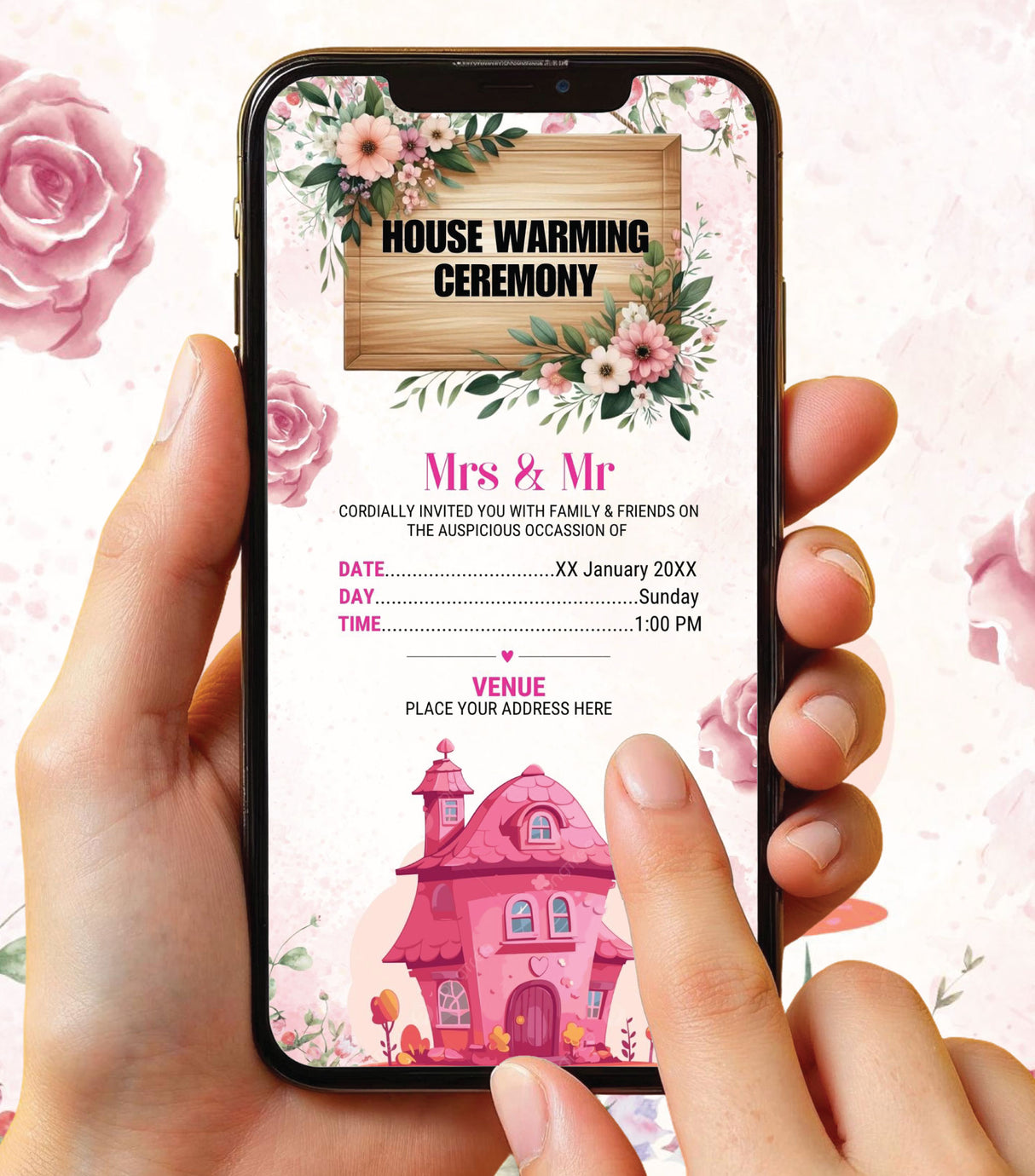 Housewarming Ceremony Invitation Card