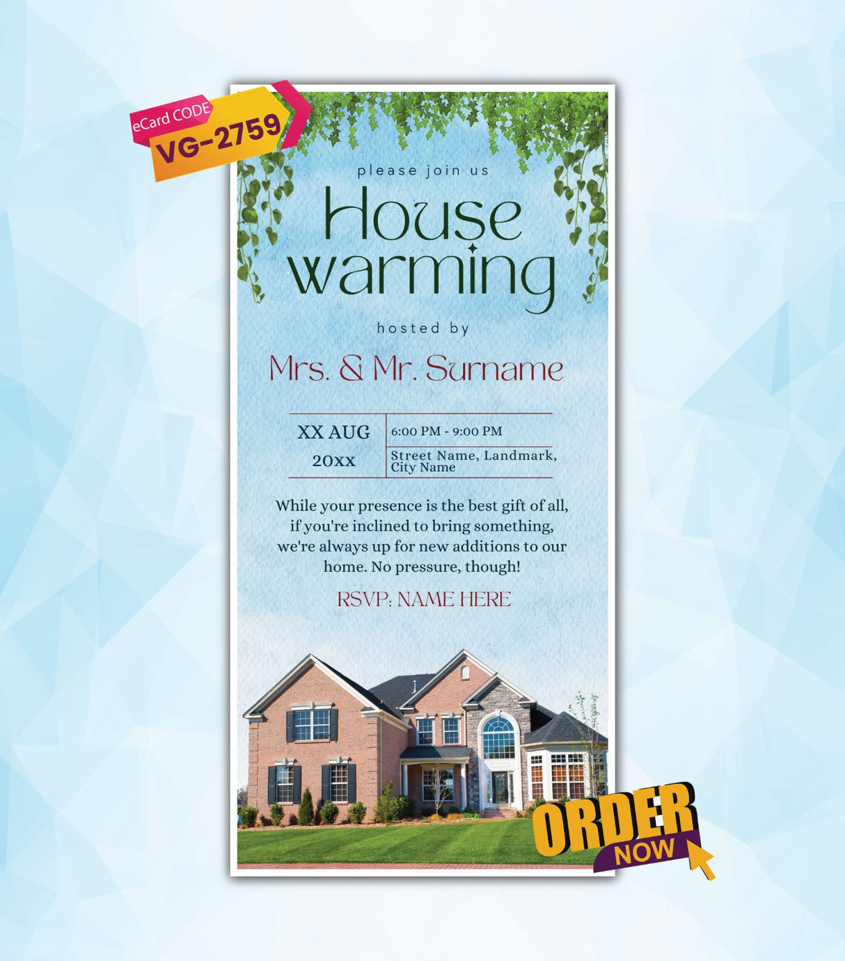 Housewarming E-Invite