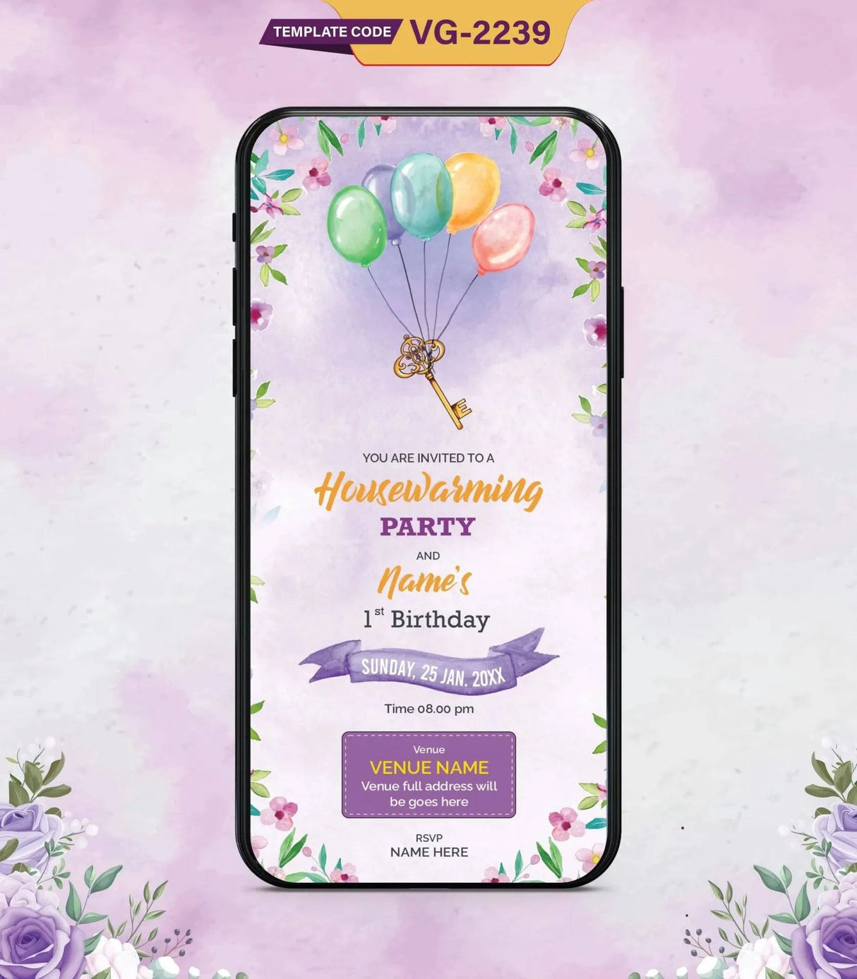 Housewarming and Birthday Invitation