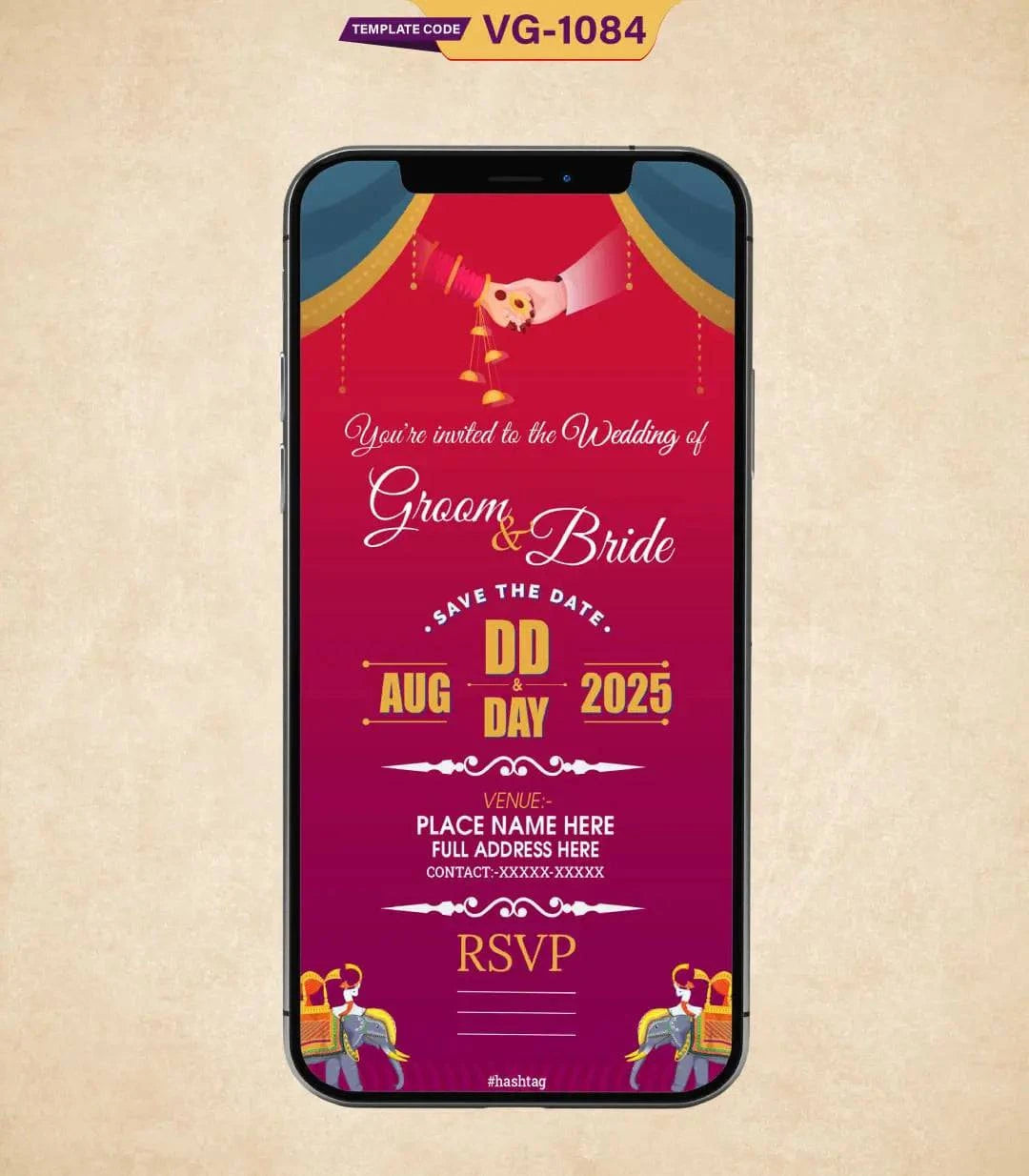 Indian Wedding Invitation Ecard
