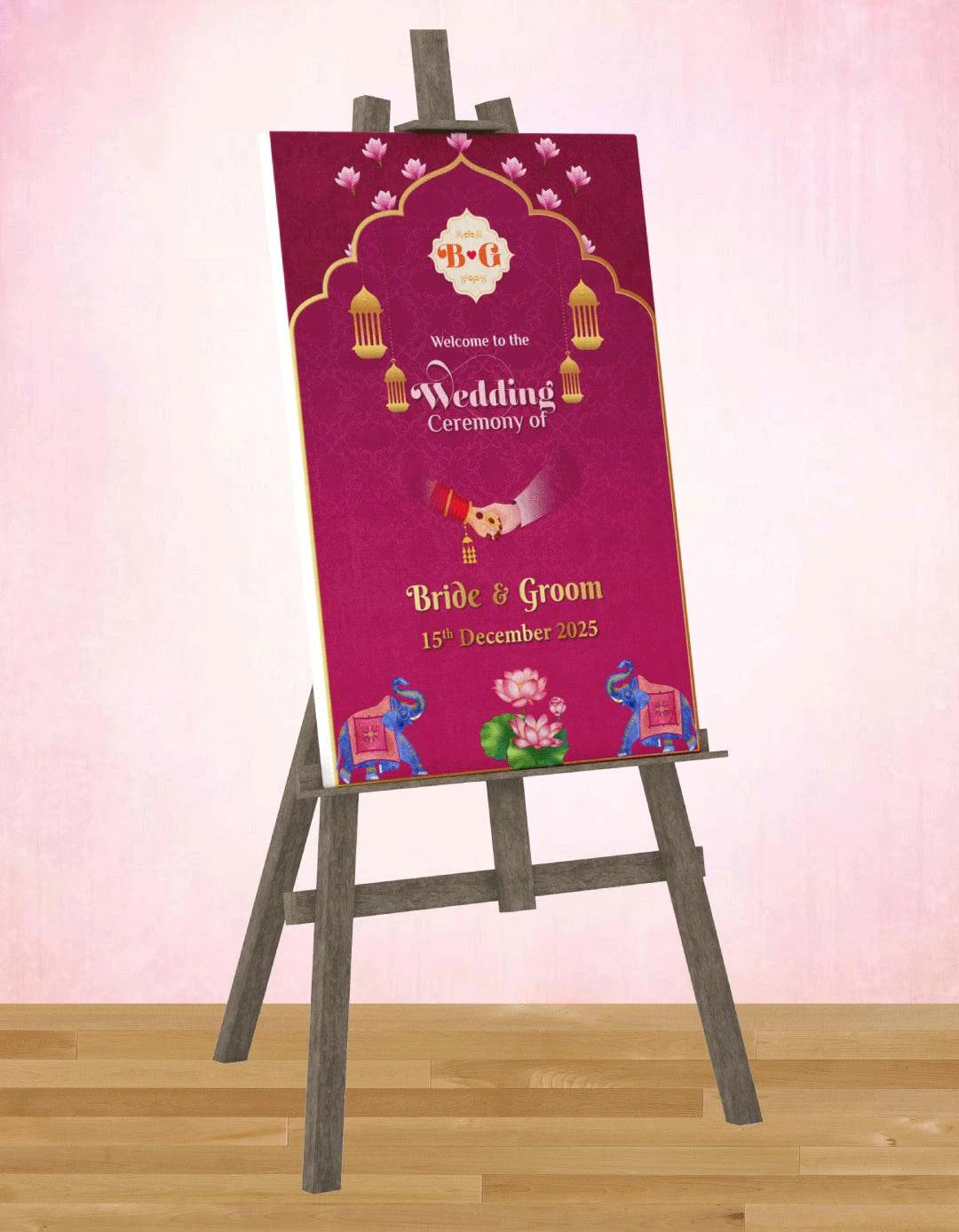 Indian Wedding Signage Board