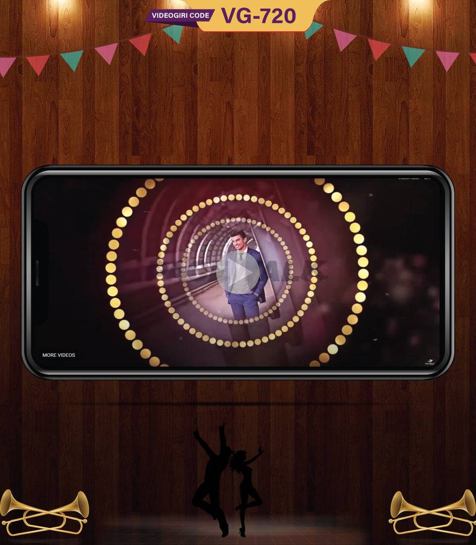 Indian Wedding Invitation Video Dhol Dhamaka Theme Save the Date