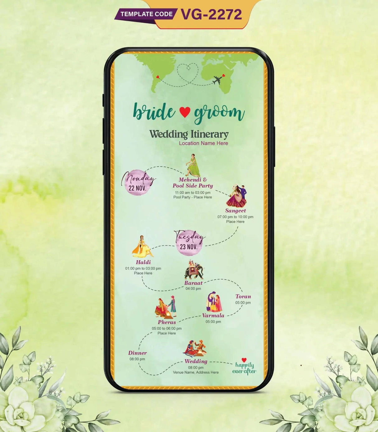 Itinerary Wedding Invitations