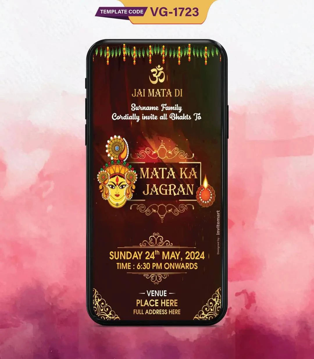 Jagran Invitation Card