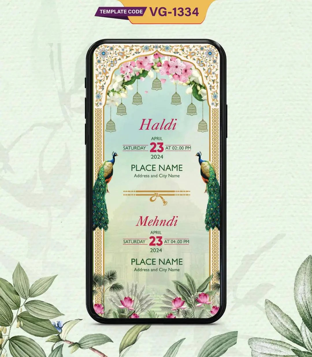 Kerala Wedding Invitation Card