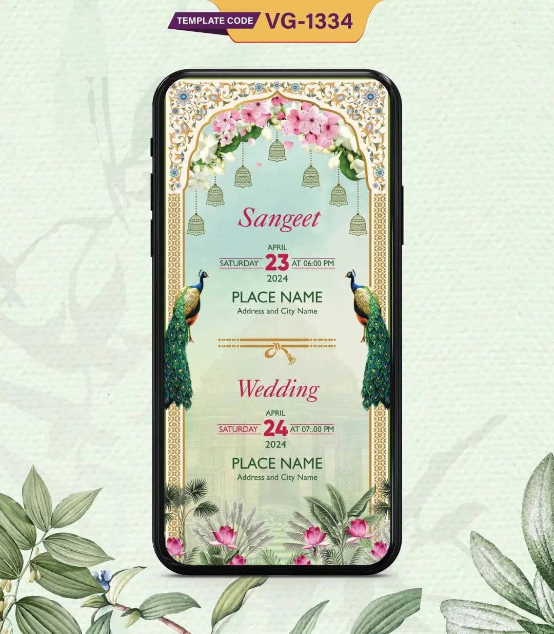 Kerala Wedding Invitation Card