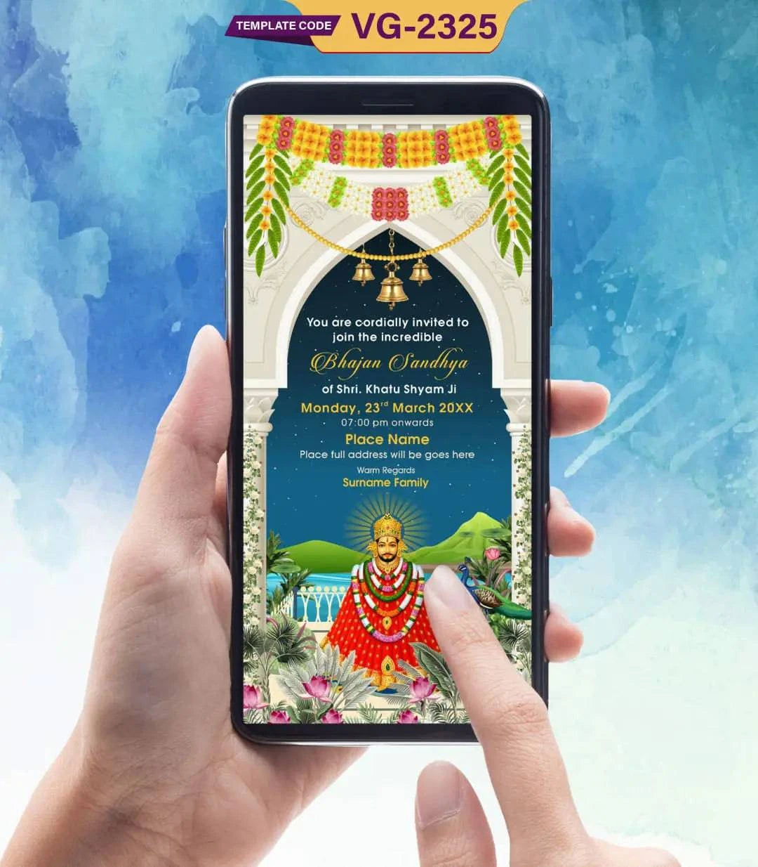 Khatu Shyam Kirtan Invitation Card
