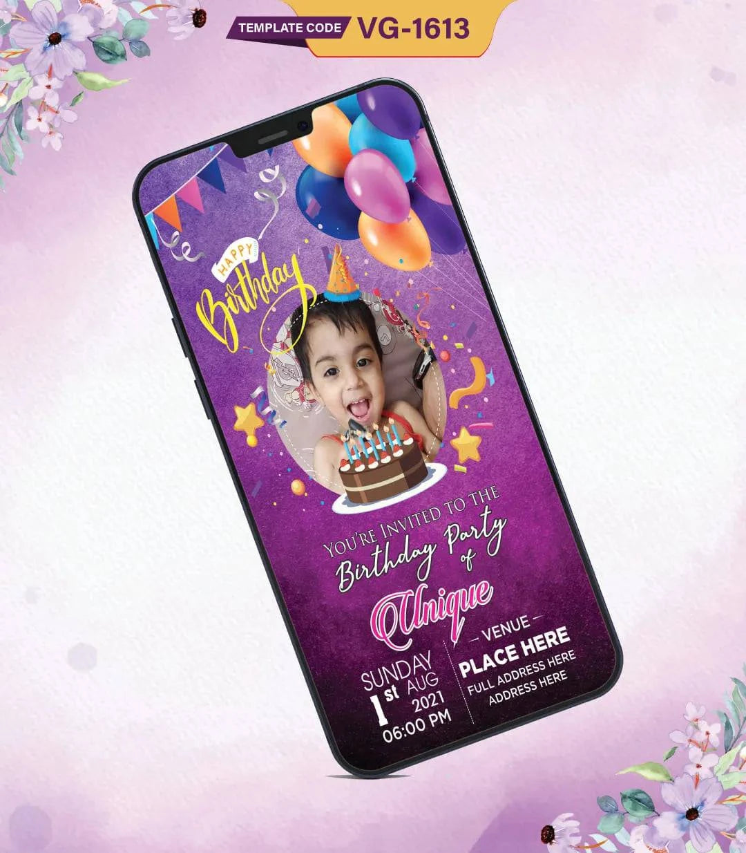 Kids Birthday Invitation Card