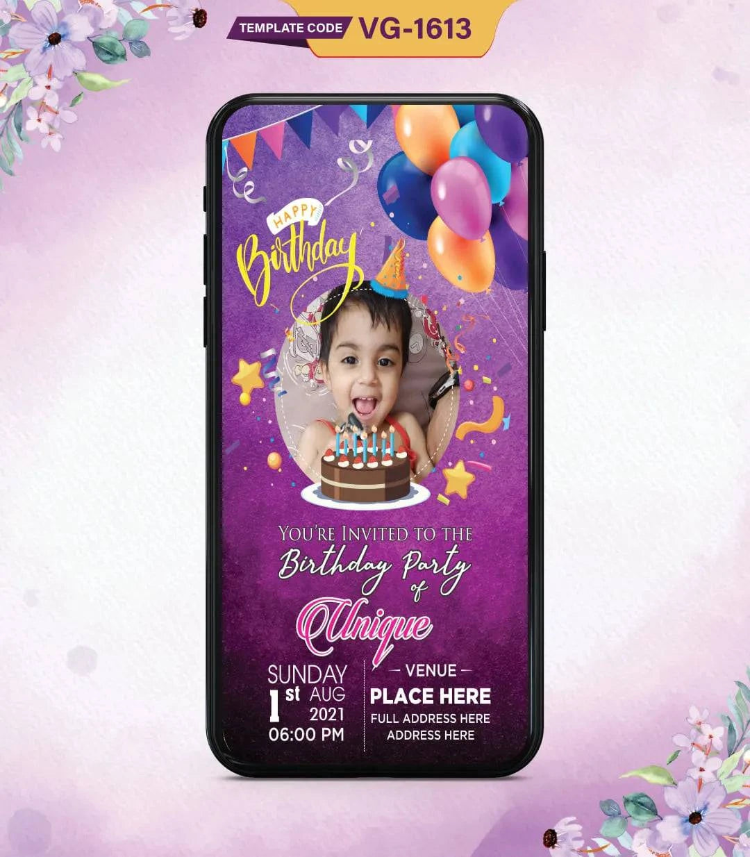 Kids Birthday Invitation Card