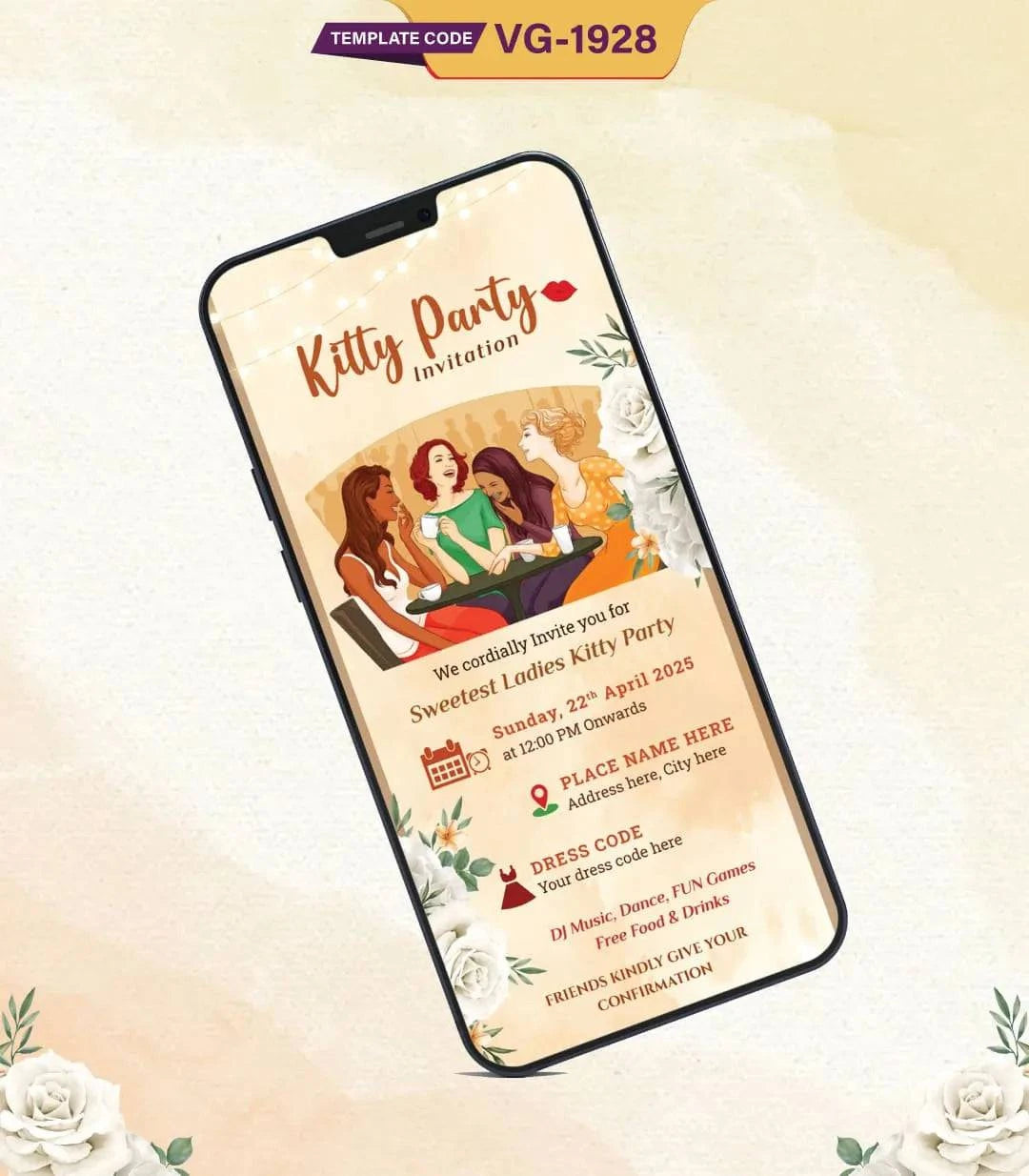 Kitty Party Invitation Templates