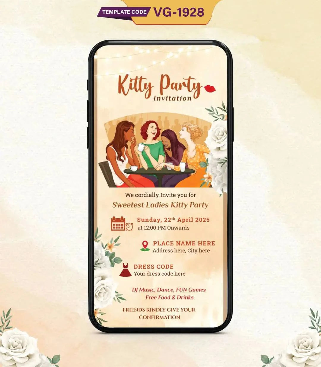 Kitty Party Invitation Templates