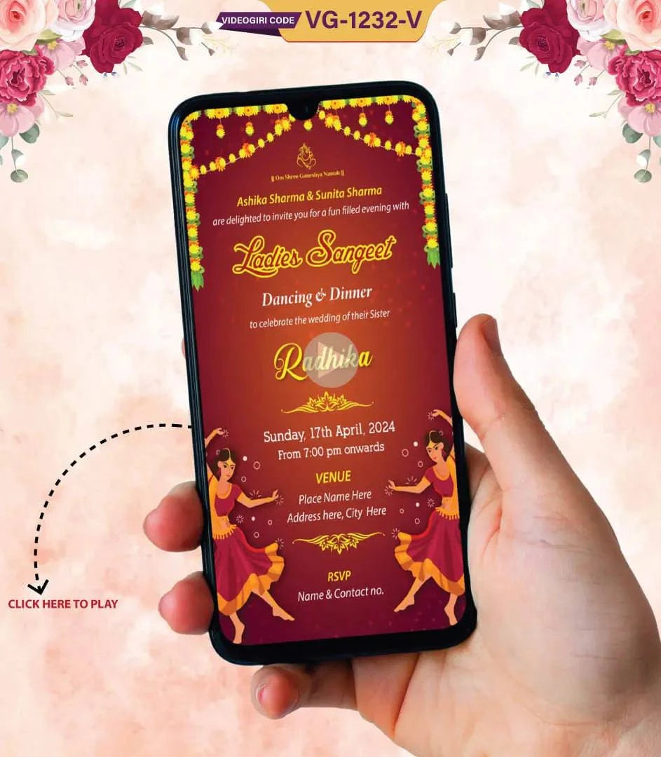 Ladies Sangeet Invitation Video