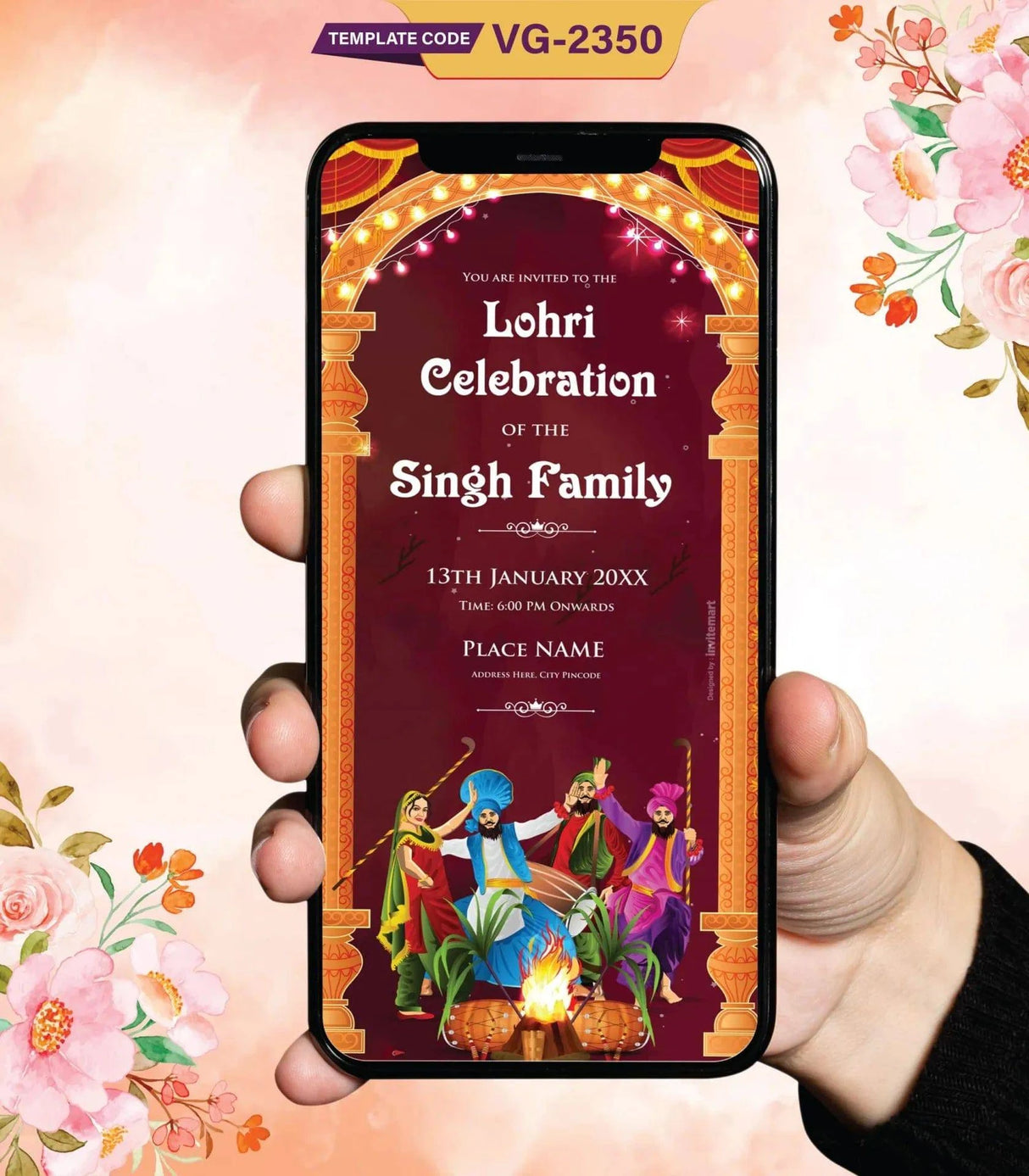 Lohri Celebration Invitation eCard
