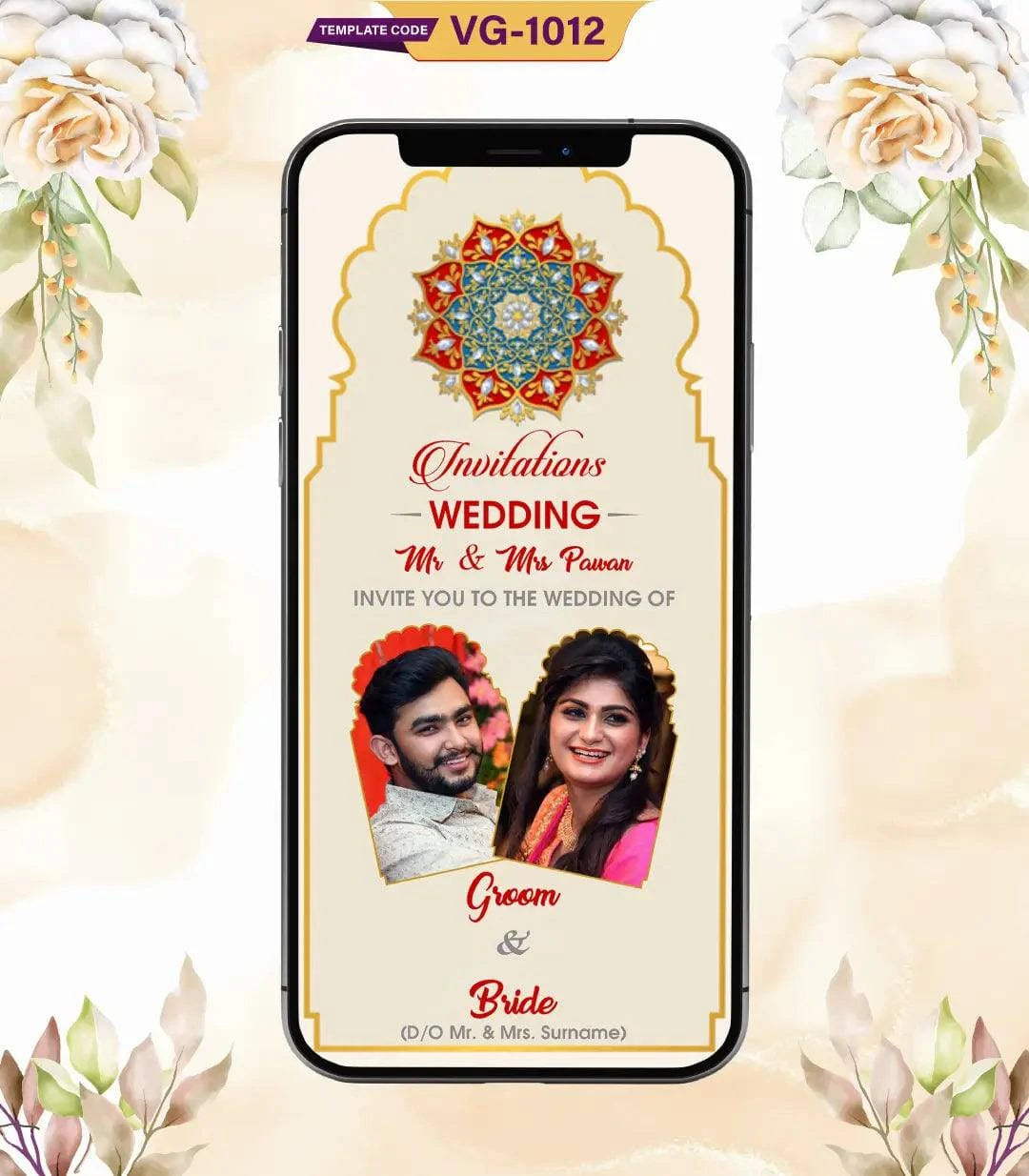 Marwari Style Wedding Invitation Templates