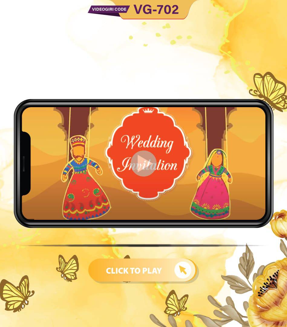 Rajasthani / Marwari Style Wedding Invitation