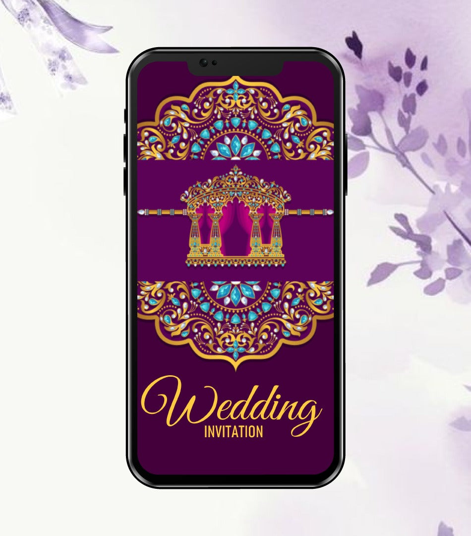 Marwari Theme Wedding Invitation eCard