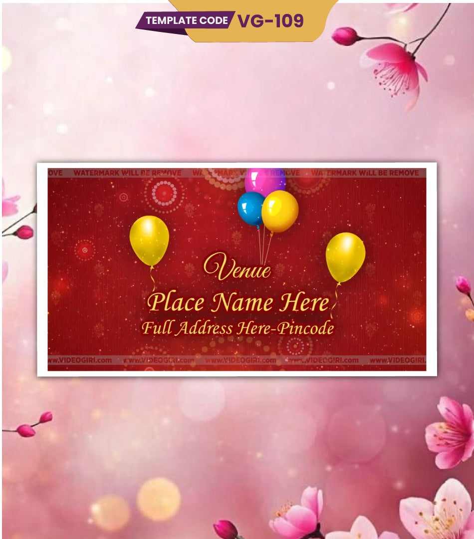 Mata Ki Chowki & 1st Birthday Invitation Video