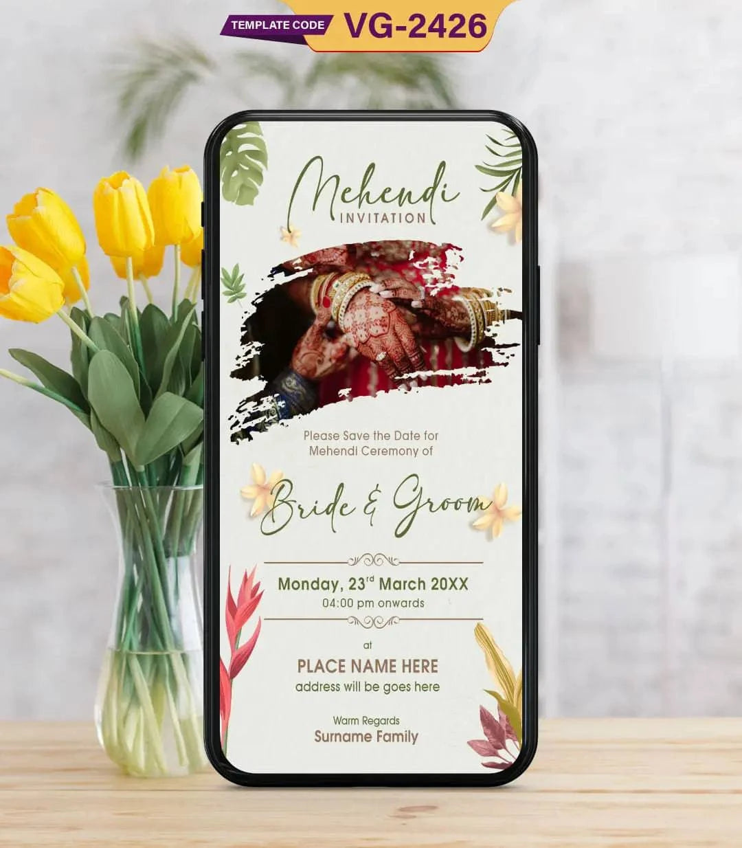 Mehendi Invitation Templates