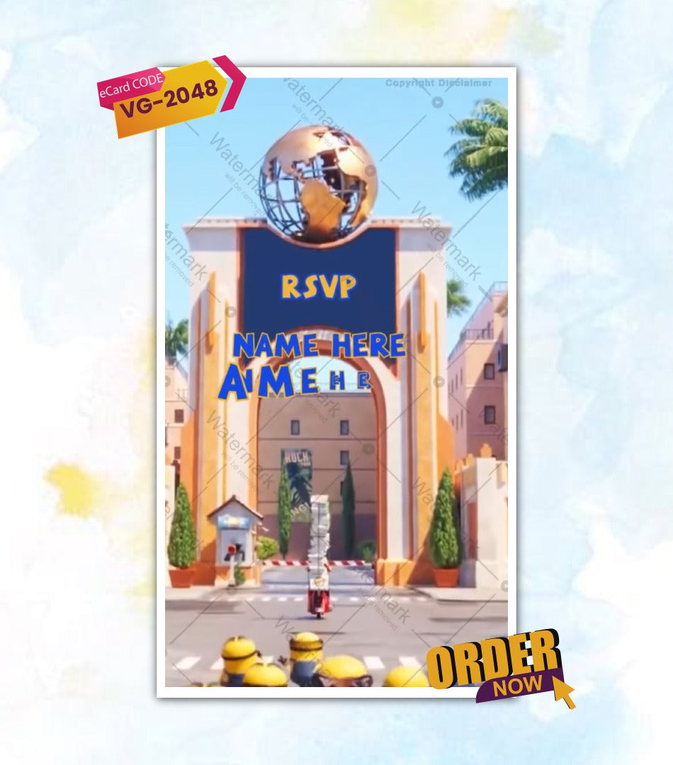 Minion Birthday Invitation Video