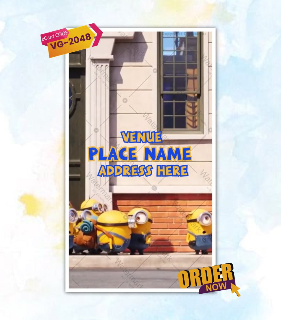 Minion Birthday Invitation Video