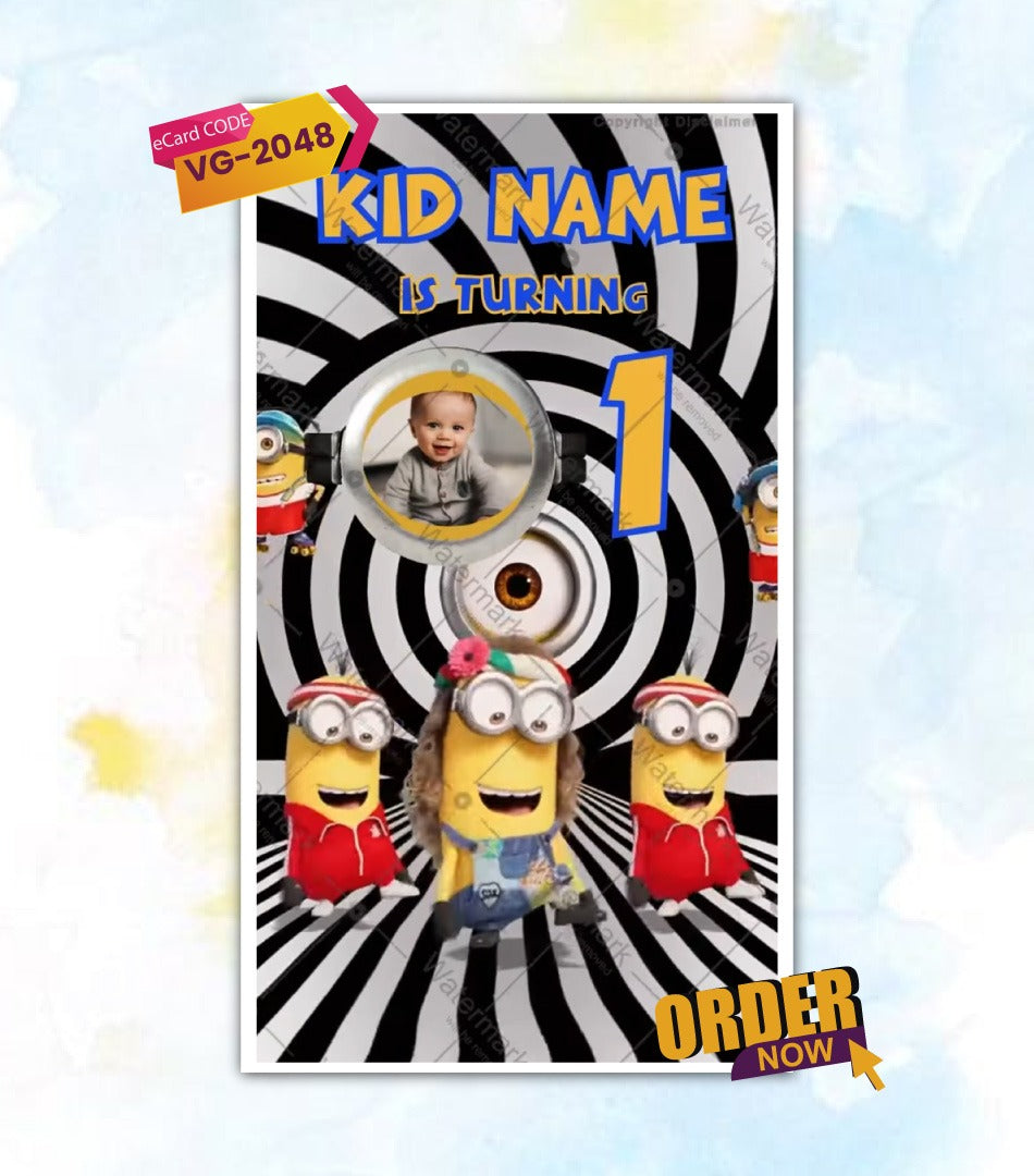 Minion Birthday Invitation Video