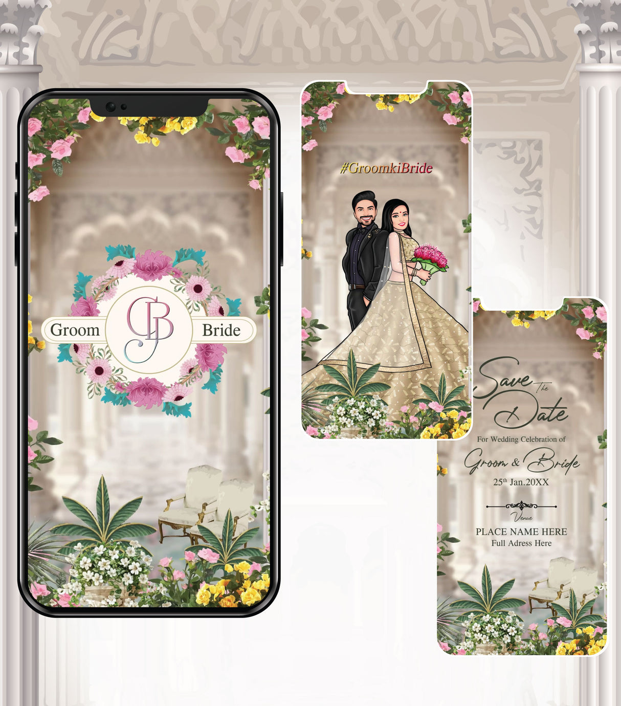 Modern Caricature Video Invitation